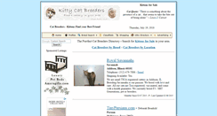 Desktop Screenshot of kittycatbreeders.com